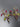 Peridot, Rhodolite and Ruby Vine Earrings, Solid 10K Yellow Gold