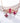 Padparadscha Sapphire Choker, 10K Rose Gold Necklace with Ruby and Moissanite Butterflies