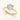 1 ct Round Lab-Grown Diamond Engagement Ring, 14K Yellow Gold Tulip Solitaire, F VS2