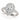 1.92 ct Pear Lab Grown Diamond Halo Engagement Ring, 14K White Gold