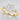 3.05 ct Radiant Lab Grown Diamond Three Stone Engagement Ring, Pear Side Diamonds, 14K Yellow Gold