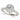 1.93 ct Round Lab Grown Diamond Halo Engagement Ring, 14K White Gold Pave Band
