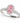 1.25 ct Pink Oval Lab Grown Diamond Halo Engagement Ring, 14K White Gold