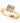 3.03 ct Champagne Cushion Lab Grown Diamond Solitaire Engagement Ring, 14K Yellow Gold