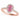 4.02 ct Pink Pear Lab Grown Diamond Halo Engagement Ring, 14K Rose Gold Diamond Band
