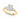 3.05 ct Radiant Lab Grown Diamond Three Stone Engagement Ring, Pear Side Diamonds, 14K Yellow Gold
